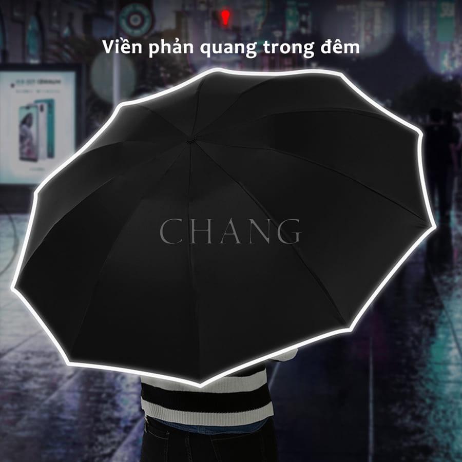 Ô Tự Gấp Gọn Tự Động Hai Chiều Cao Cấp, Dù Đóng Mở Tự Động Có Kèm Đèn Pin Tiện Lợi