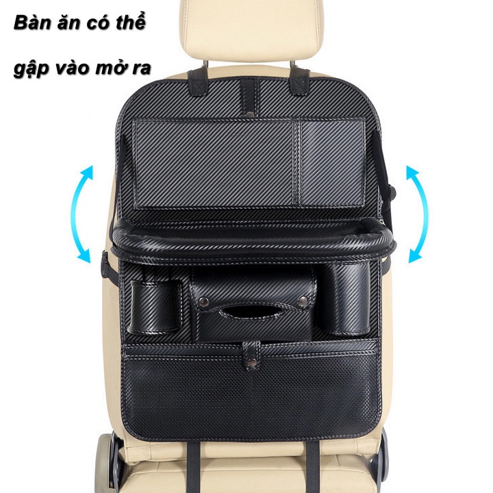 Túi Đựng Đồ Treo Sau Ghế Ô Tô Carbon Leather