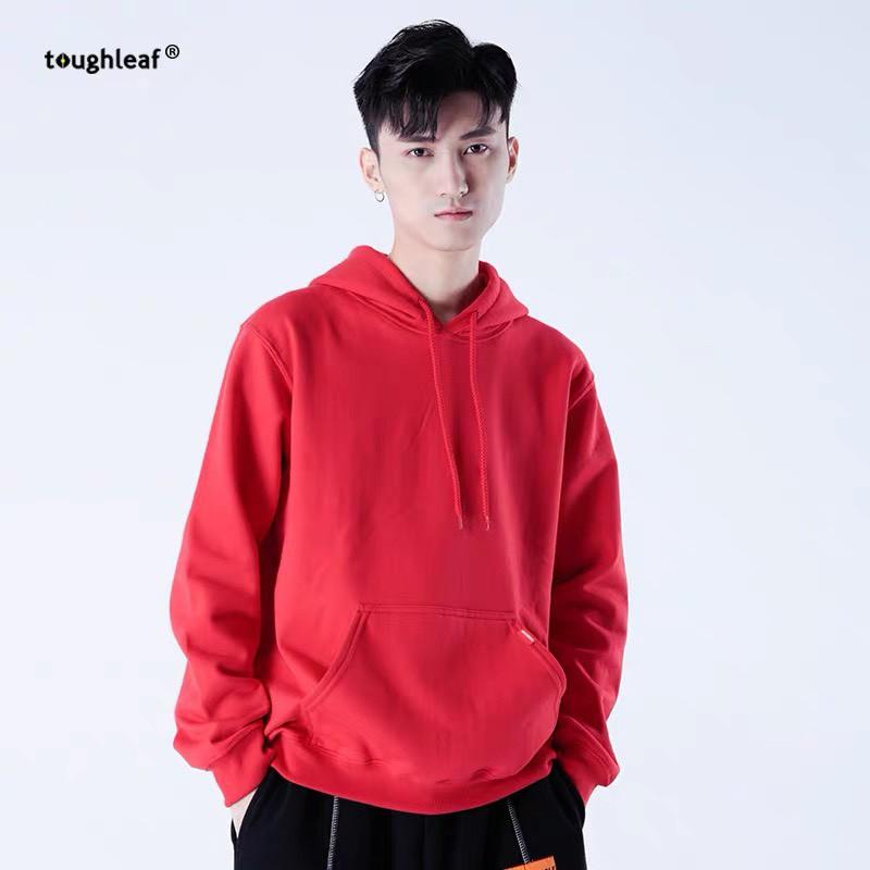 Áo Hoodie Chất Nỉ màu đỏ-Áo NỈ hàn Quốc,Áo khoác hoodie nỉ bông dưới 60kg -  4 màu Daski phong cách nelly ulzzang