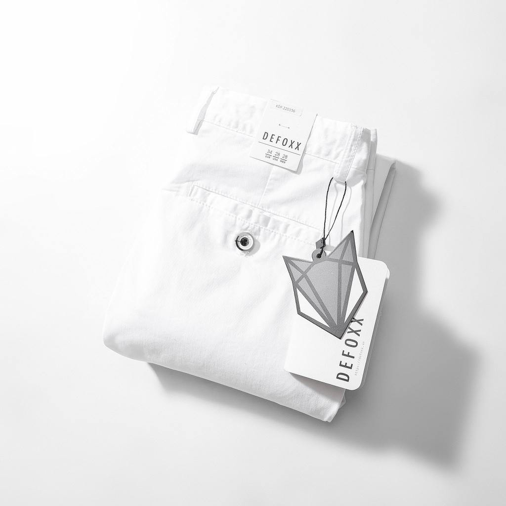 Quần kaki nam DF basic màu TRẮNG tinh form slimfit vải mềm đẹp thoải mái | LASTORE MENSWEAR