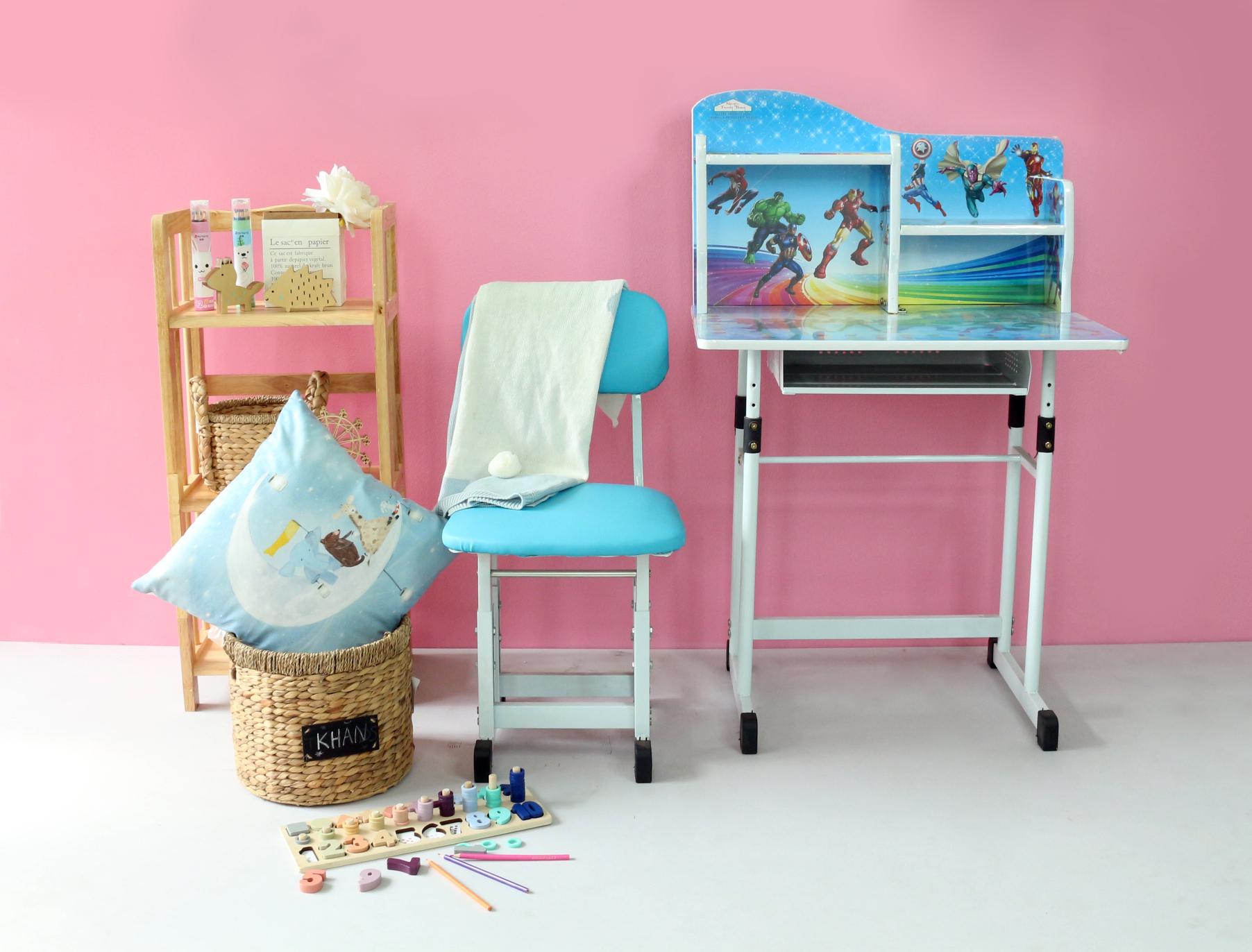 Bộ bàn ghế có hộc bàn cho bé 50x70 cao 50cm