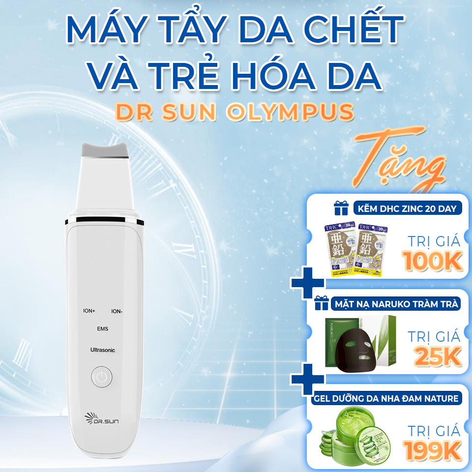 Máy tẩy tế bào chết &amp; đẩy tinh chất Olympus Dr Sun