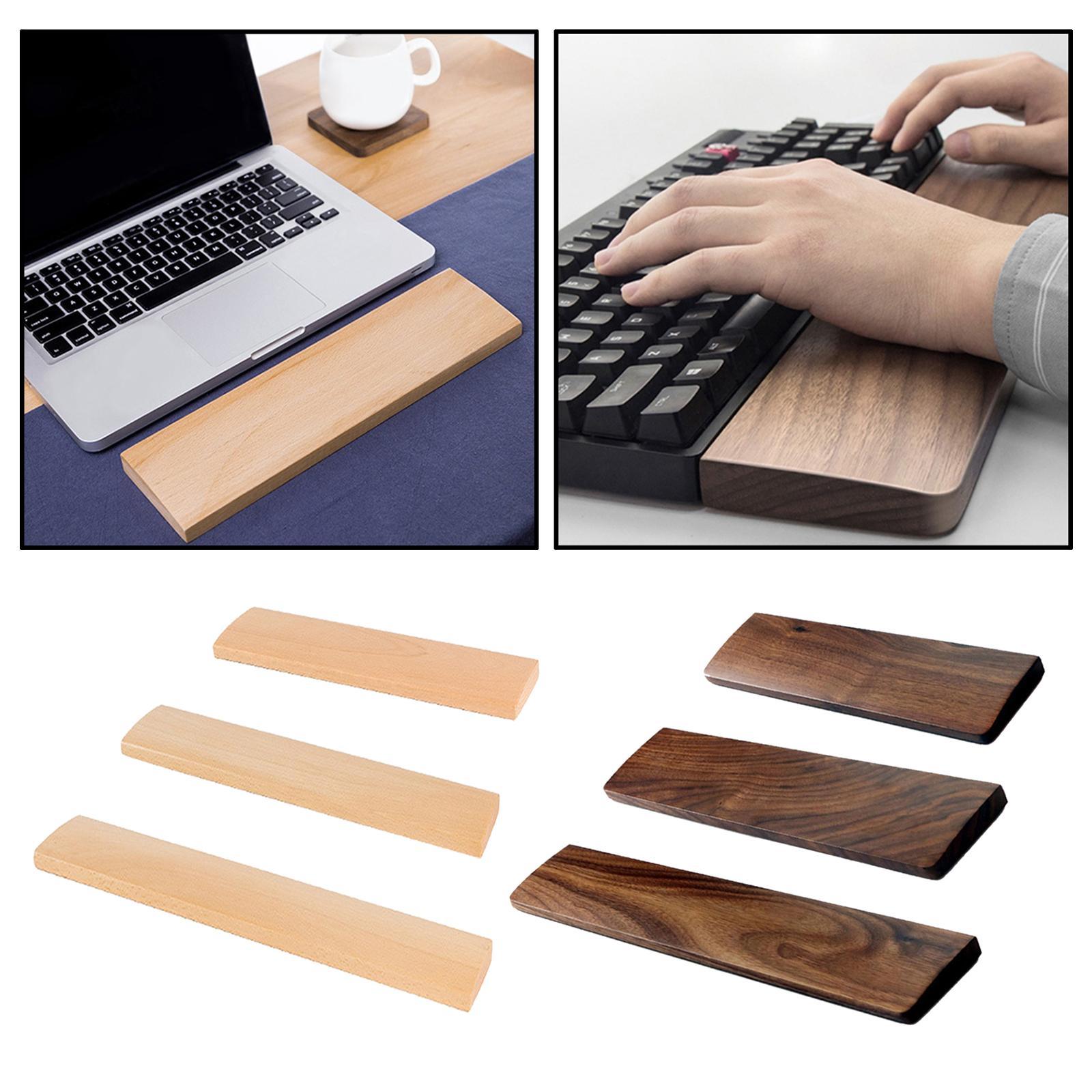 Computer Keyboard Holder Wooden Hand Pad Wrist Rest Palm Rest