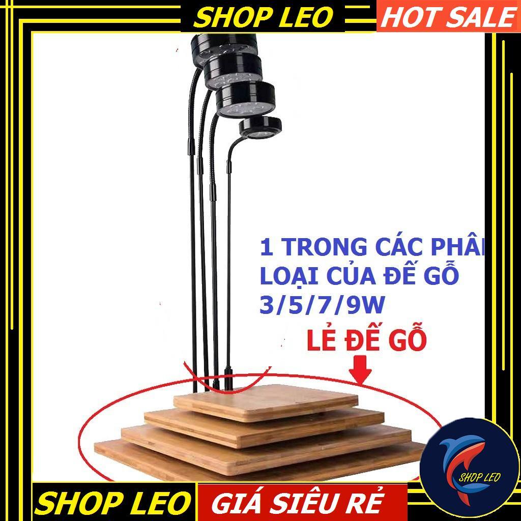 Đèn Led đế gỗ BamBoo 3W - Phụ kiện thủy sinh - shopleo