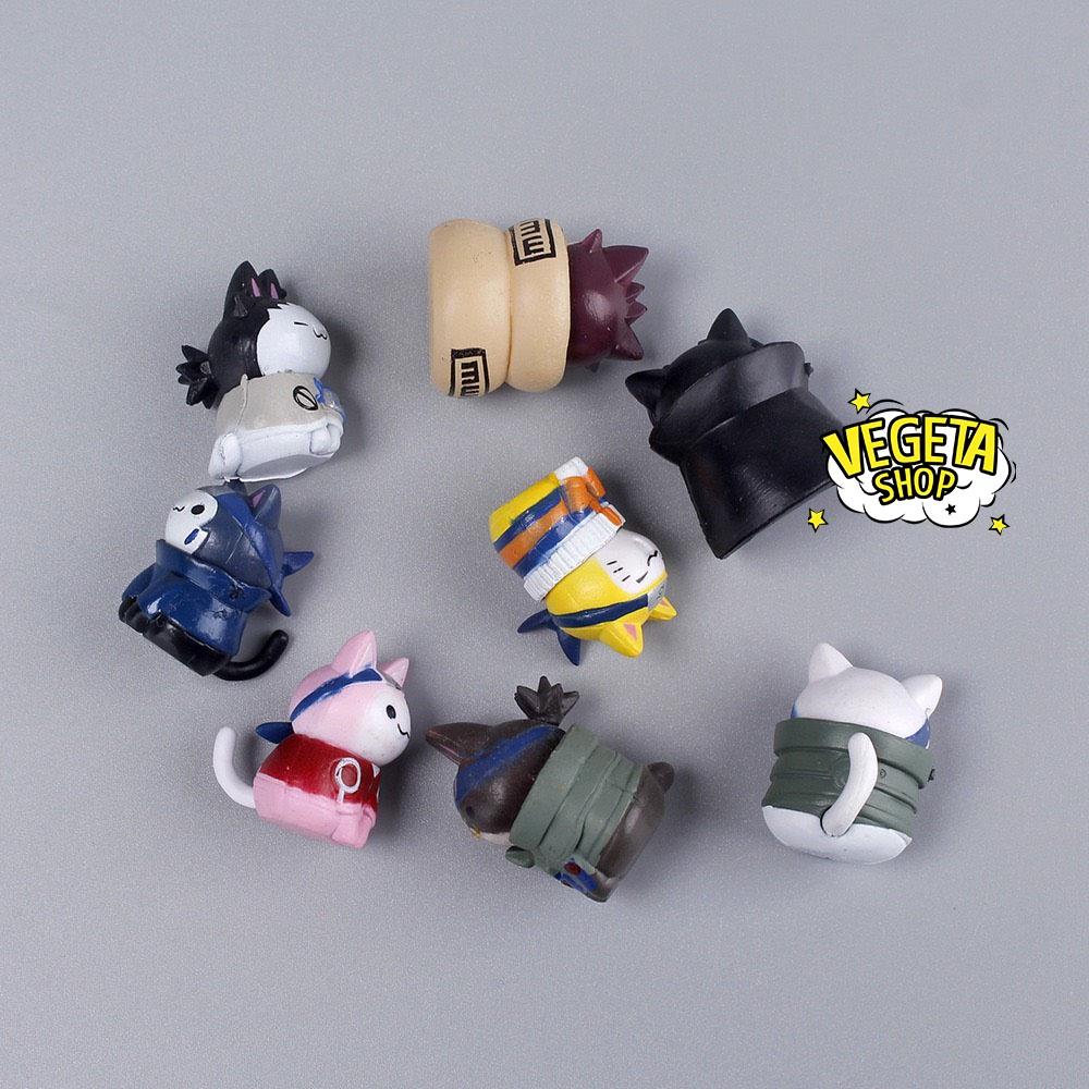 Mô hình Naruto - Mô hình Mèo Tsum Tsum Cosplay Naruto Sasuke Sakura Kakashi Gaara Iruka Shikamaru Itachi chibi dễ thương