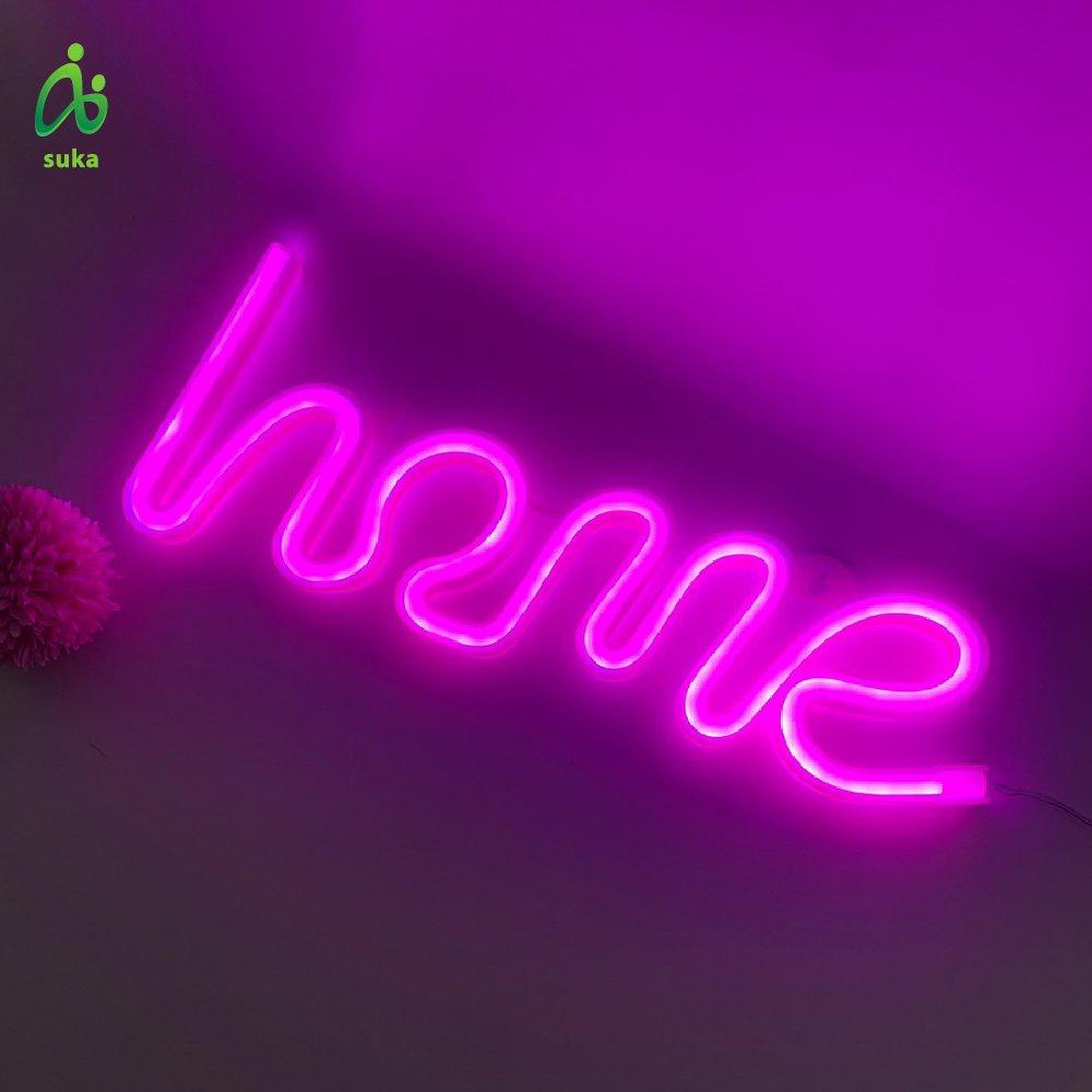 Đèn trang trí phòng ngủ-Đèn led neon để bàn đẹp, trang trí tiệc tùng chữ