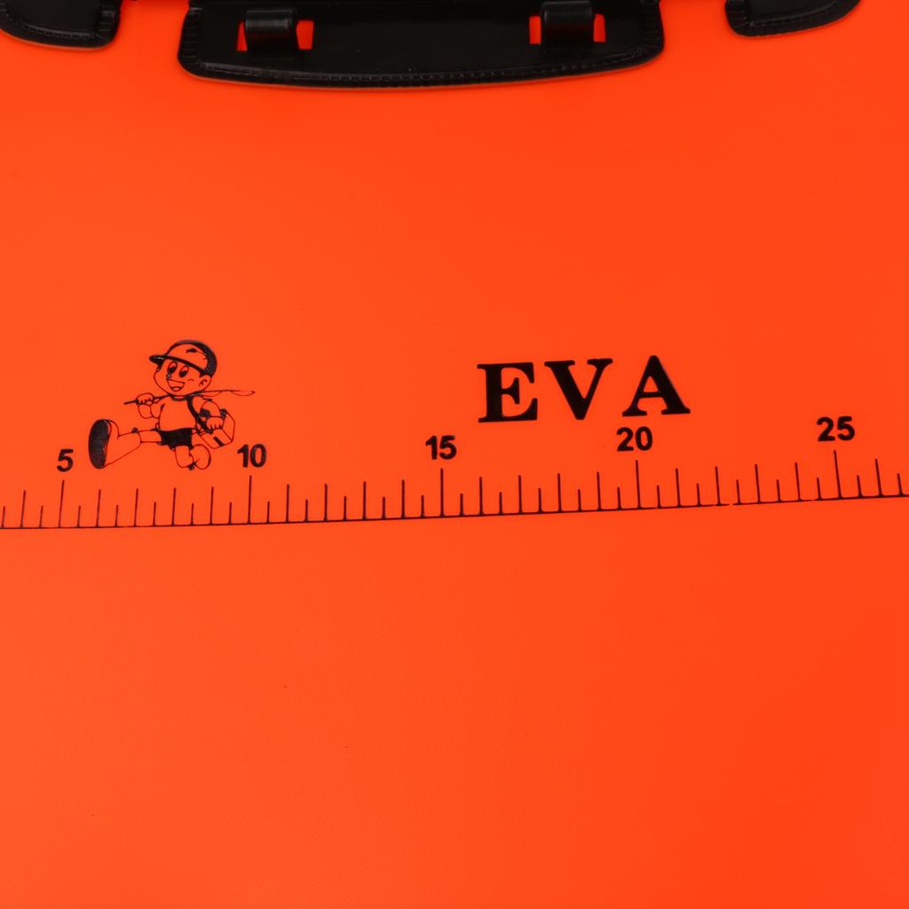 2Pcs Waterproof Fish Bucket Folding Fish Shopping Bag Fishing Baits Handbag