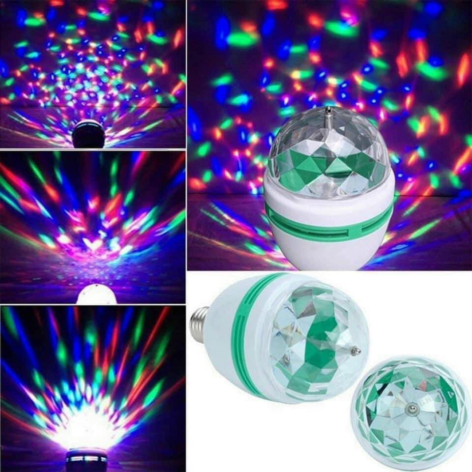 Đèn LED cầu xoay 7 màu