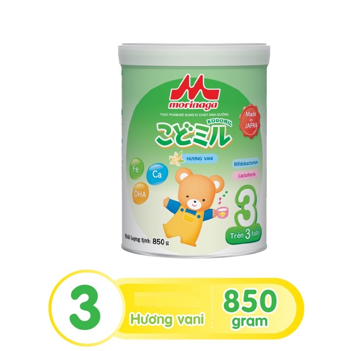 SỮA MORINAGA SỐ 3 - 850g ( trên 3 tuổi)