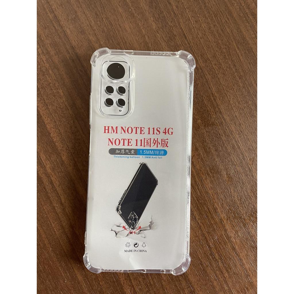 Ốp chống sốc cho Xiaomi Redmi Note 11S ốp dẻo trong suốt khoét mắt bảo vệ camera