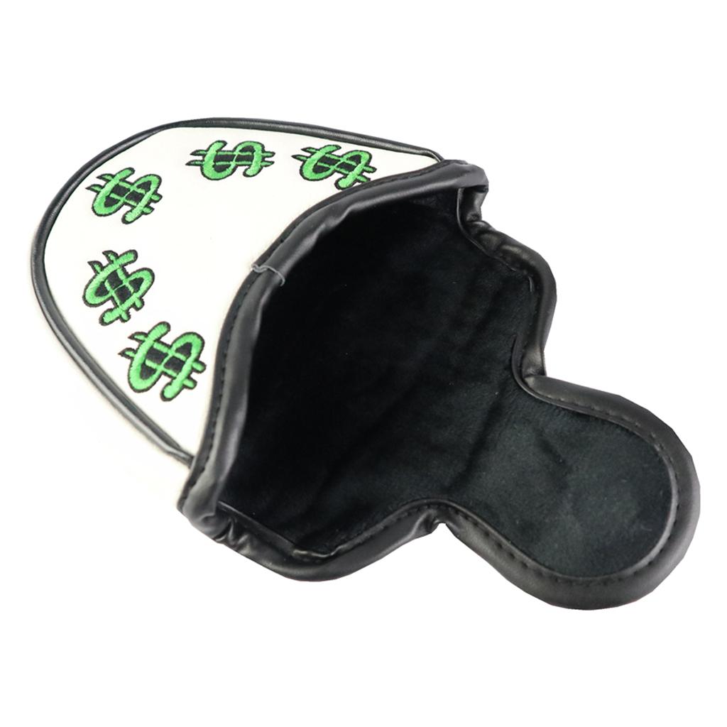 Golf Putter Head Cover Magnetic Closure Mallet Headcover - Waterproof PU Leather and Soft Lining - Easy to Use