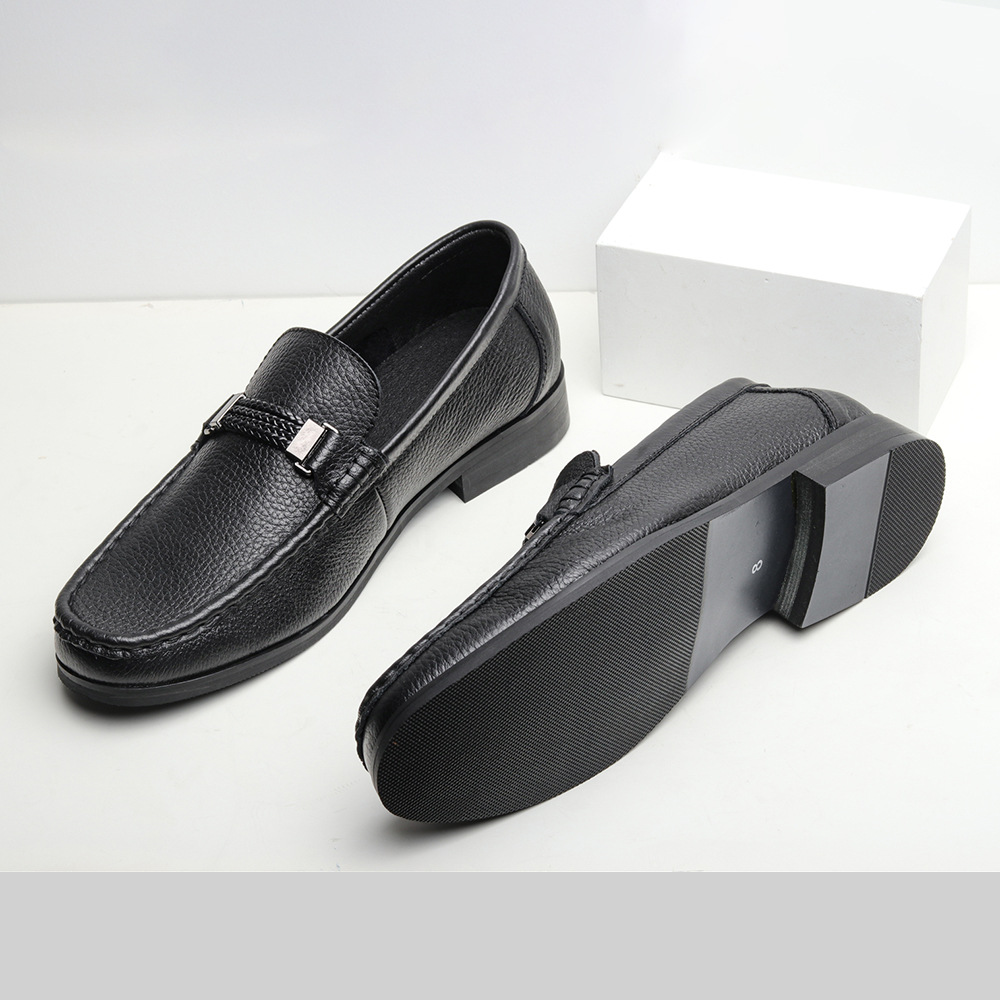 Giày tây lười công sở, giày xỏ penny loafer big size cỡ lớn Eu:45-46 cho nam cao to chân ú bè - GT199