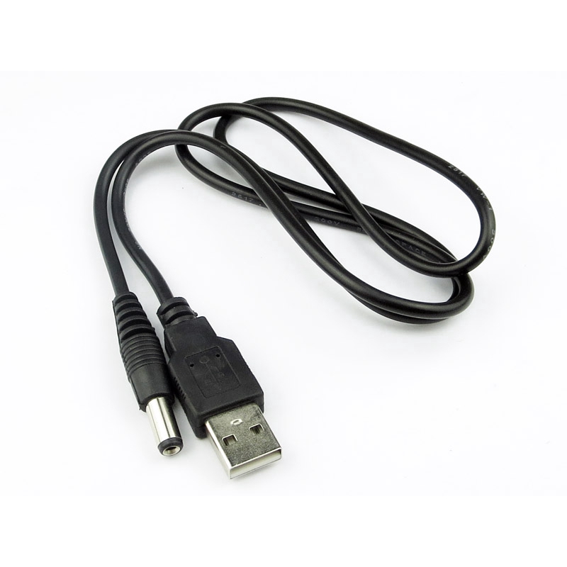 Dây nguồn usb ra DC đầu 5.5mm dài 80cm, cáp sạc usb ra đầu tròn 5.5mm dây tốt