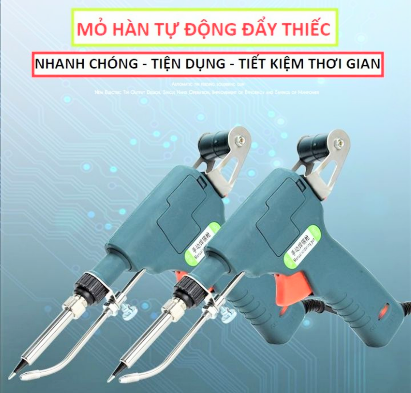 1 BỘ MỎ HÀN THIẾC TỰ ĐỘNG ĐẨY THIẾC KHI HÀN TIỆN DỤNG HÀNG CAO CẤP