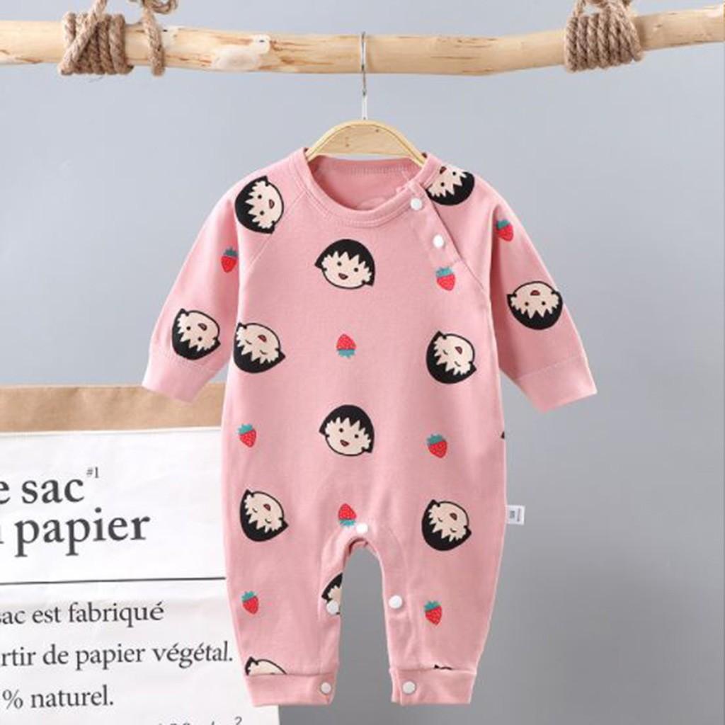 Bodysuit cho bé body liền thân dài tay cho bé trai gái sơ sinh 3-12kg, hàng xịn in hình ngộ nghĩnh đáng yêu – BD04