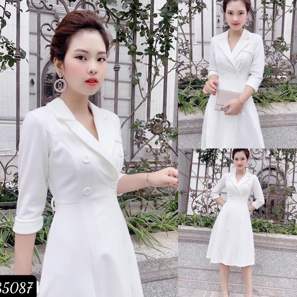 ĐẦM XOÈ TRẮNG VINTAGE SANG TRỌNG XINH XẮN , CHO CÁC NÀNG/ CÓ ĐỦ SIZE THỜI TRANG MỚI KINGSHOP79