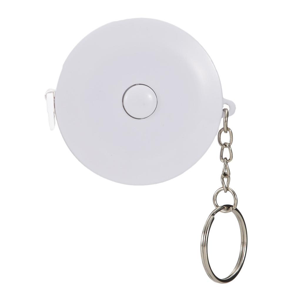 Measuring Ruler Soft Tape Pocket Tape Compact Portable with A Key