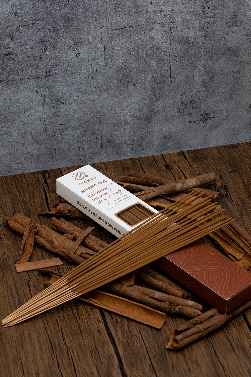 Nhang Vỏ Quế Đặc Biệt - Cinnamon Incense Stick - Mùi Thơm Dịu Nhẹ, Dễ Chịu, Thư Giãn - Thiên Du Agarwood