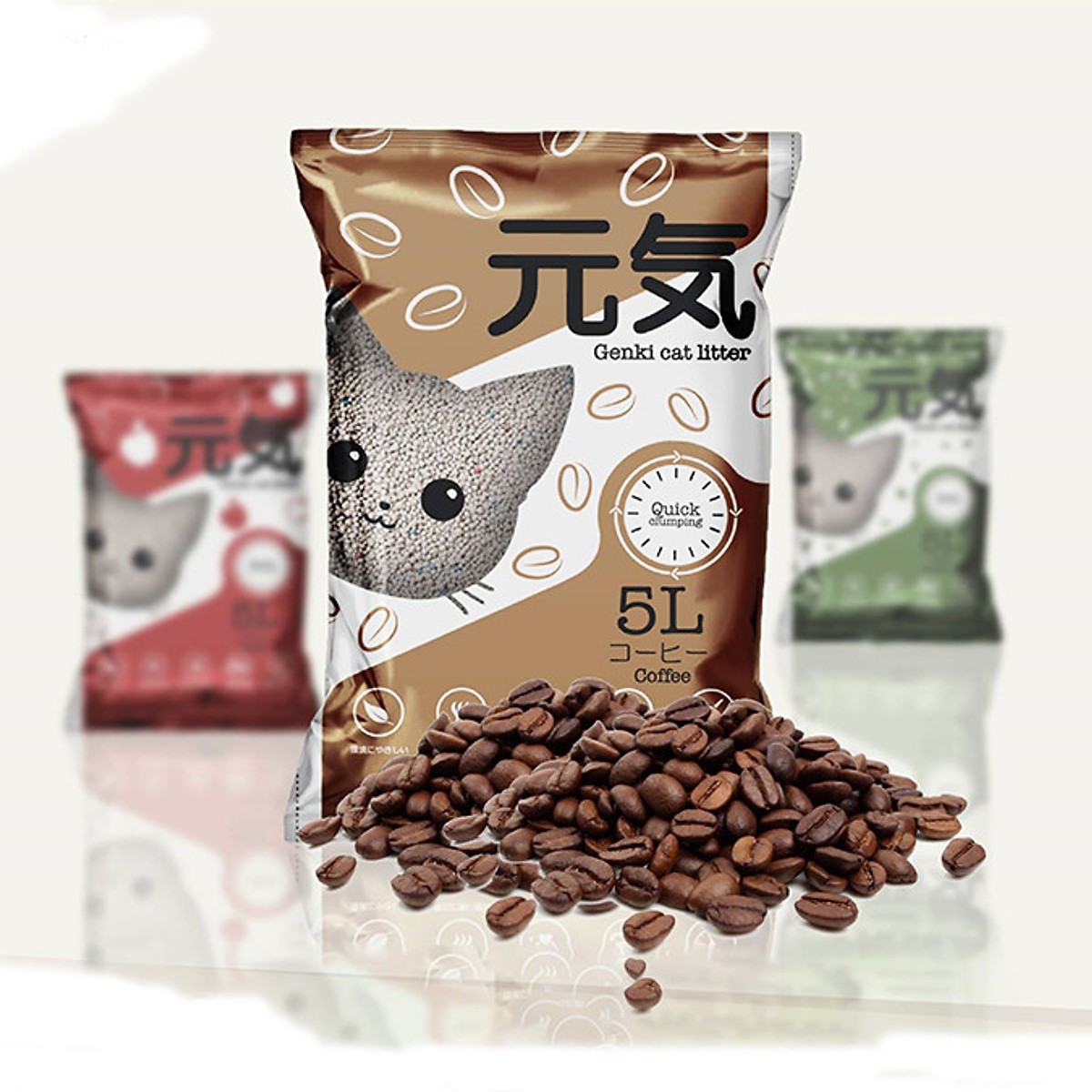 Cát vệ sinh cho mèo Genki 5L