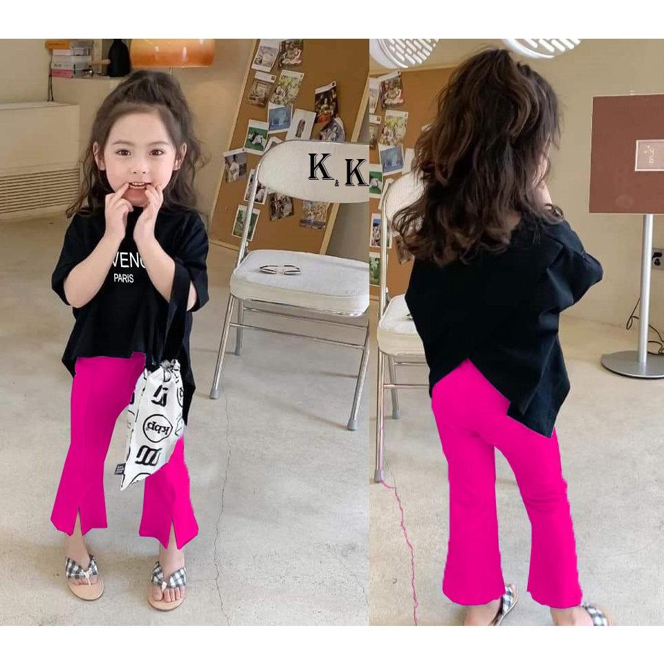 ̛̀ ̉ - Đồ bộ bé gái áo form rộng, quần ôm body, thun cotton - SockiMall