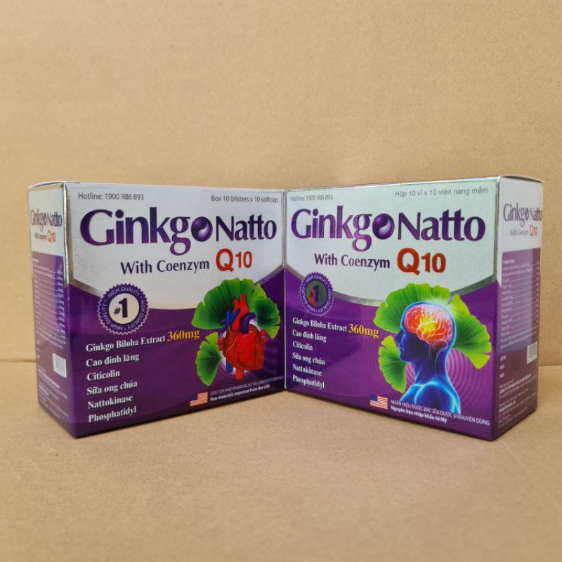 GINKGO NATTO COENZYM Q10, GIÚP TĂNG CƯỜNG LƯU THÔNG TUẦN HOÀN NÃO