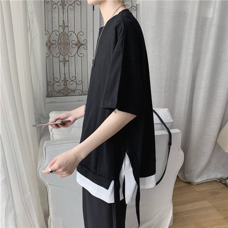 ́ thun UNISEX PHỐI VIỀN XẺ TÀ̀ ̂ ̂́ ẢNH THẬT̂́ ̣̂ % cotton ̂́, thoáng mát