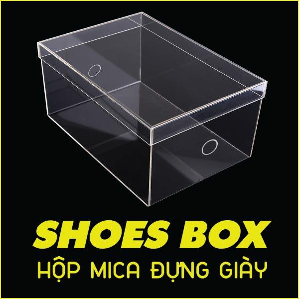 Hộp Mica Trưng Bày Giày/Dép (Trong Suốt)