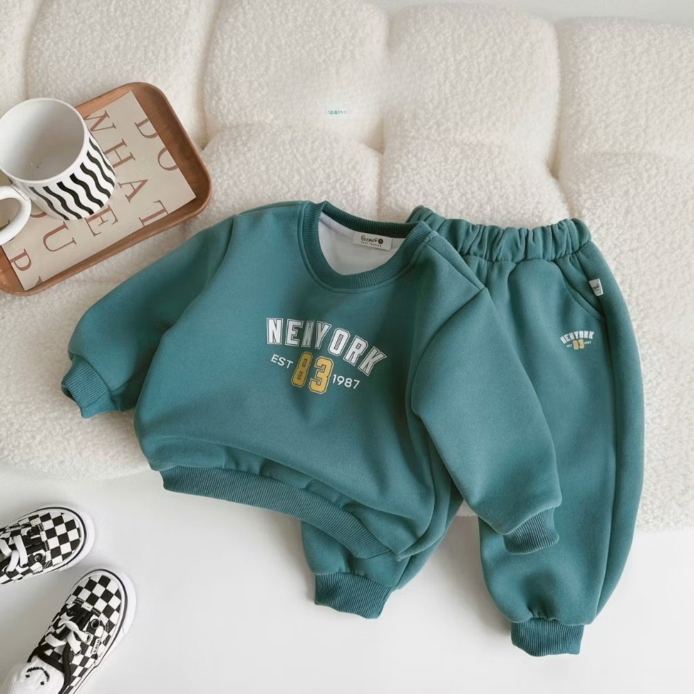 Set Bộ Áo Nỉ Dài Tay Quần NewYork Từ 1-8 TuổI Dành Cho Bé Trai