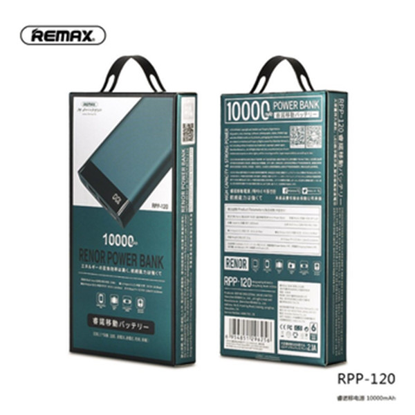 Pin Sạc Dự Phòng 10.000mAh Remax RPP-120 - Hàng Chính Hãng + Tặng Kèm 1 Ghế Đỡ Điện Thoại Đa Năng T2