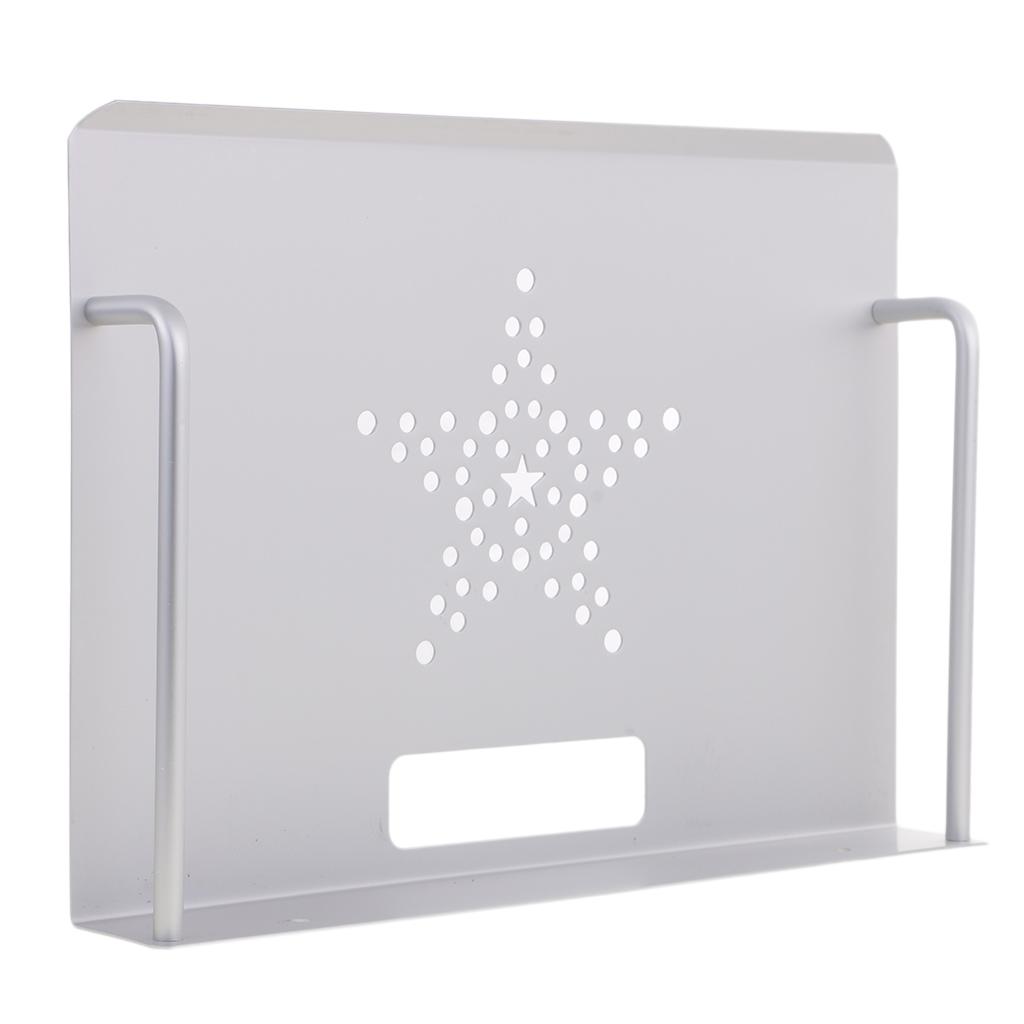 2 Pieces TV Component AV DVD Bracket Shelf DVR Cable Game Console Holder Stand