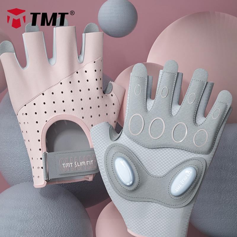 TMT Quả Tạ Găng Tay Thể Hình Cho Nữ Ngón Thoáng Khí Đi Xe Đạp Tập Luyện Tập Gym Nâng Trọng Lượng Crossfit Thể Thao Tập Thể Dục