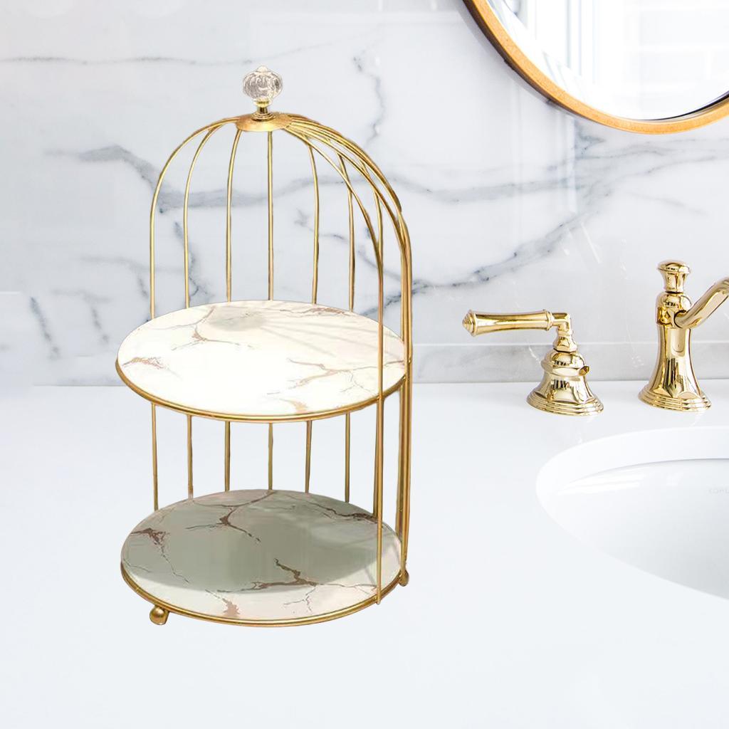 2x Perfume Rack Organizer Cake Cupcakes Serving Makeup Shelf