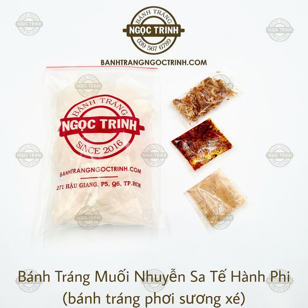 (5 Túi) Bánh tráng muối nhuyễn sa tế hành phi loại phơi sương Bánh Tráng Ngọc Trinh