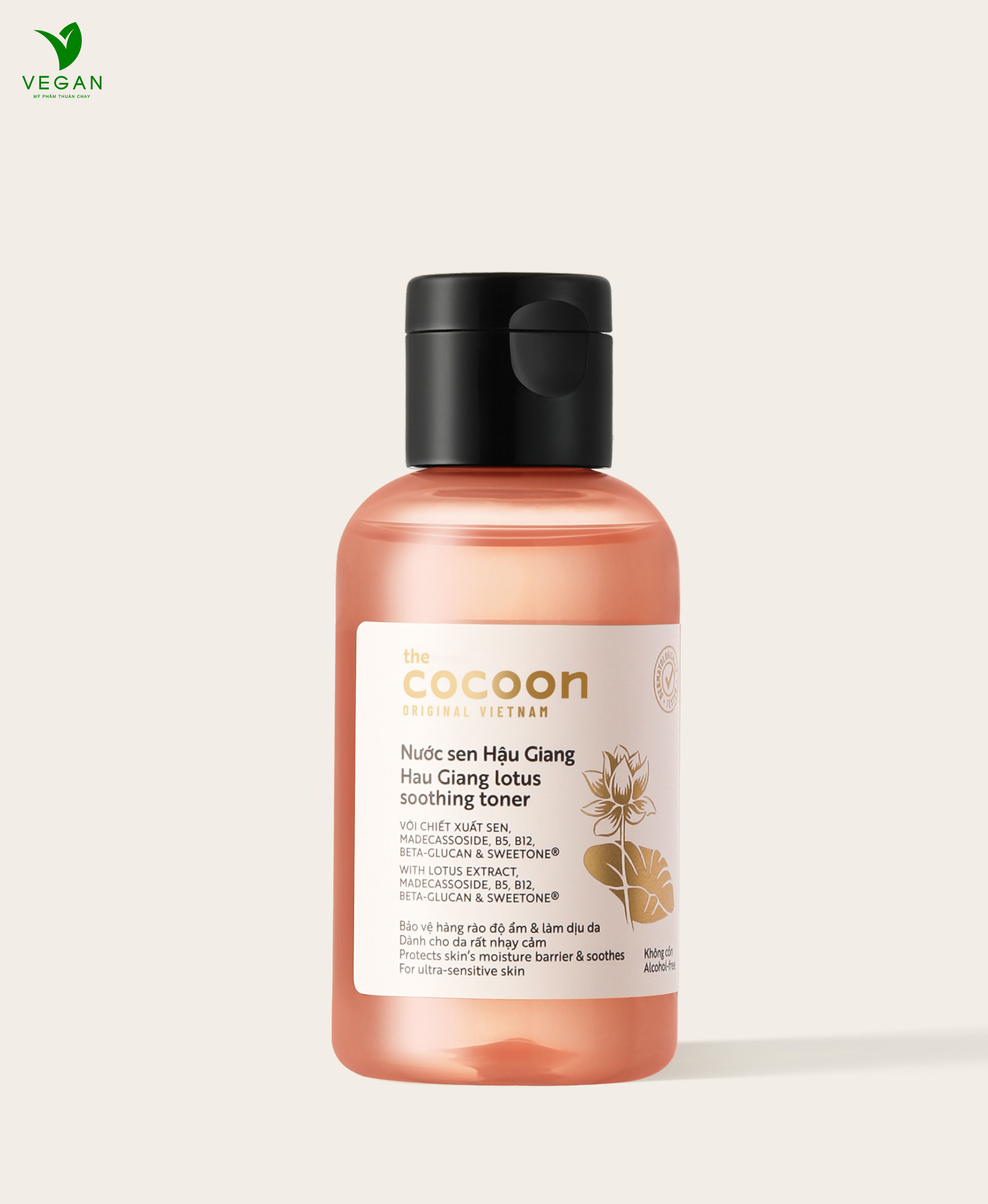 Toner nước cân bằng da SEN Hậu Giang Cocoon 140ml Thuần Chay