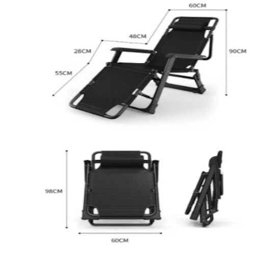 Ghế xếp thư giãn năm ngồi 2in1 4D Bed&amp;Chair Textilene miếng lót dày