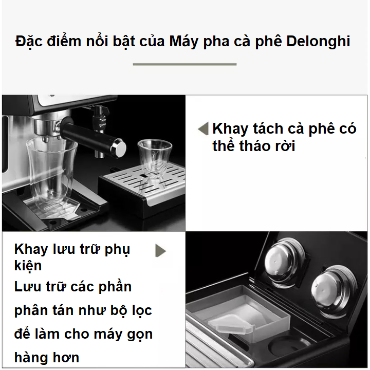 Máy Pha Cà Phê Espresso Delonghi ECP36.31 1100W - Hàng Nhập Khẩu