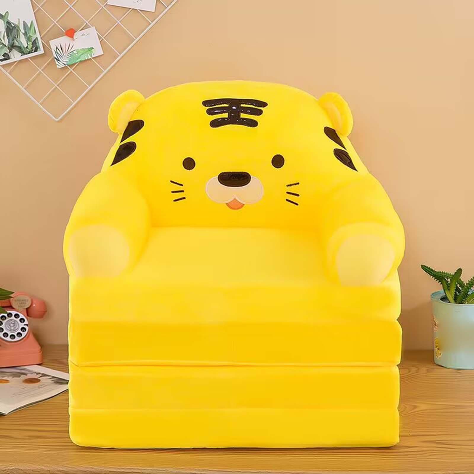 Cartoon Foldable Kids Sofa Cover Children Chair Seat Slipcover for Decor