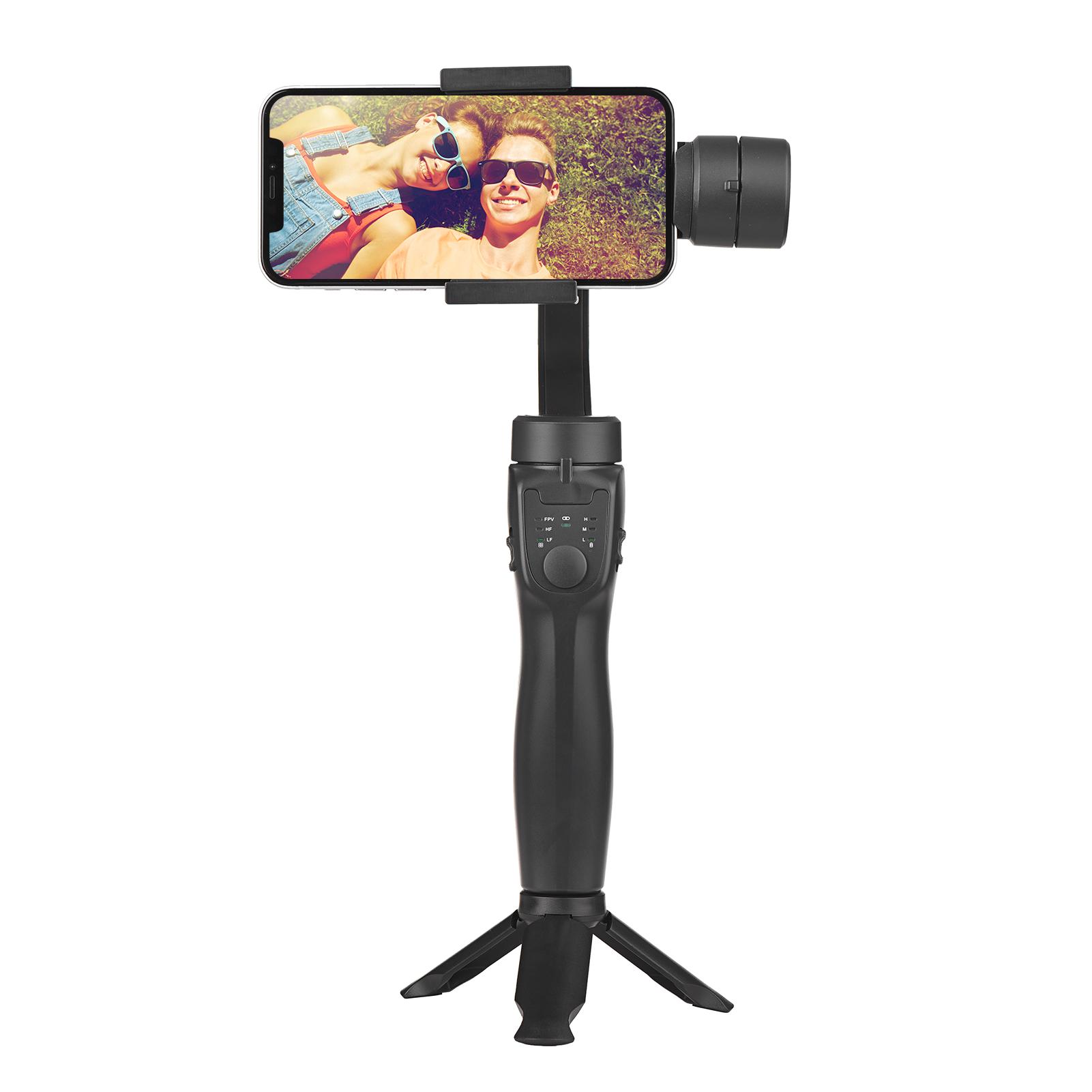 Handheld 3-Axis Smartphone Gimbal Stabilizer Anti-shake Vertical/ Horizontal with Tripod Stand for iPhone 13/12/11/10