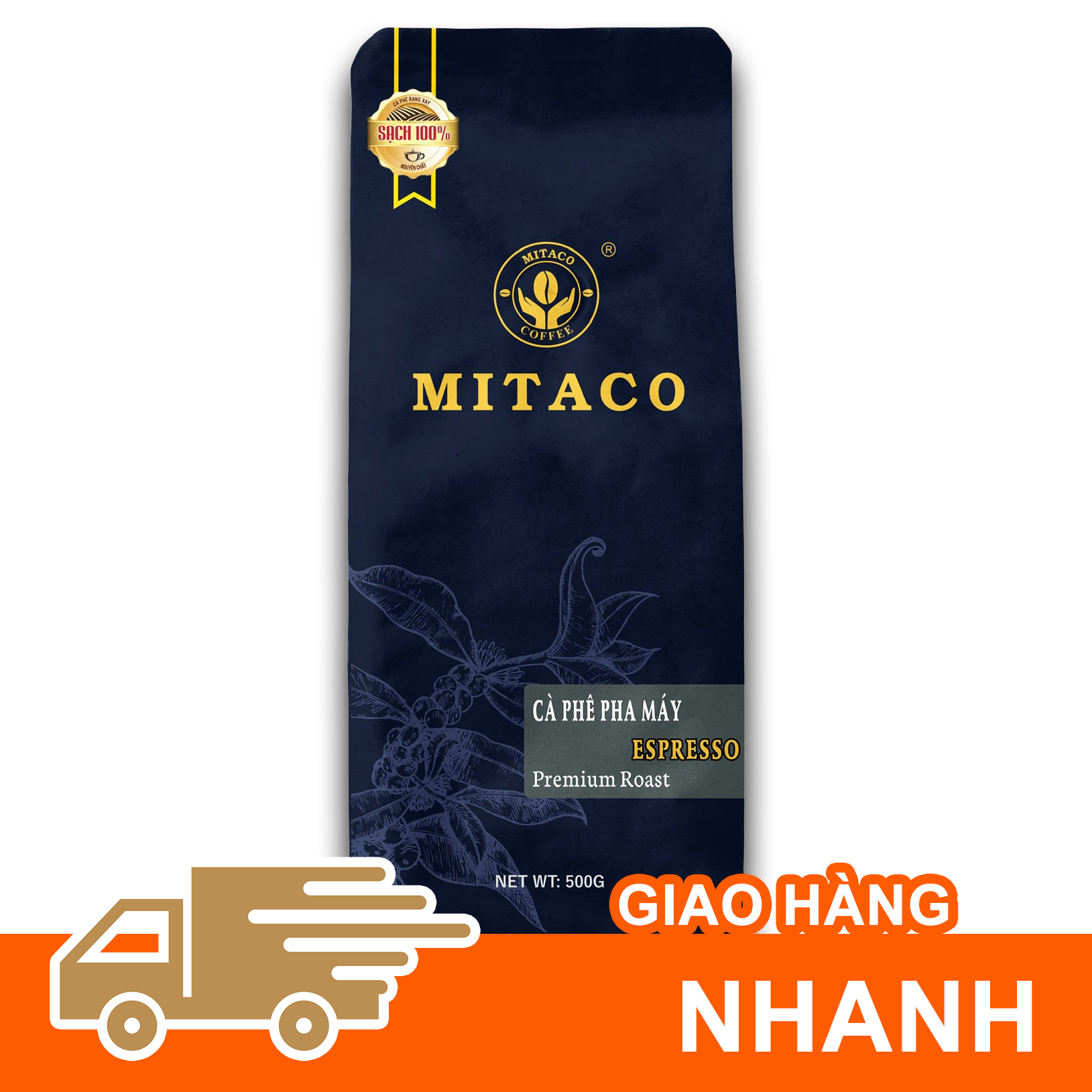 Cà Phê Pha Máy (ESPRESSO) MITACO COFFEE (Gói 500g)