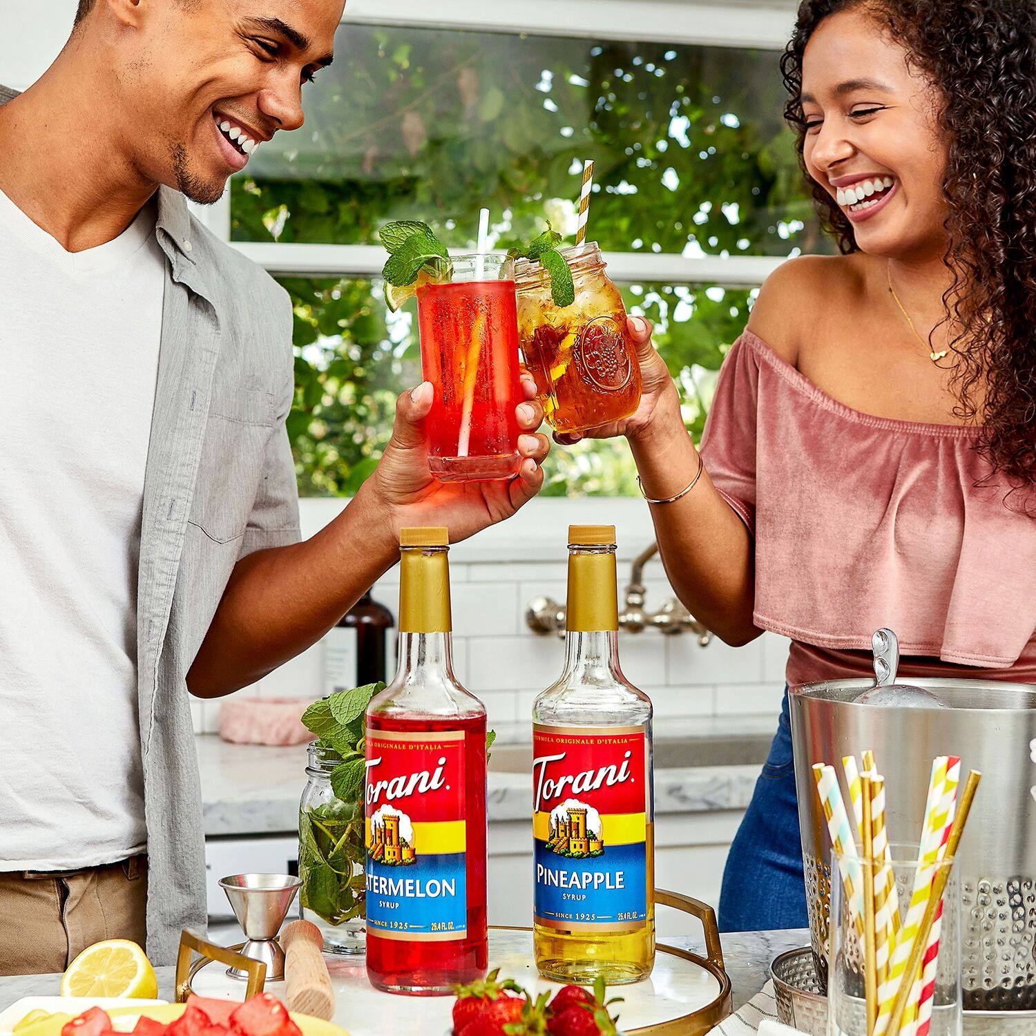 Sirô Pha Chế Vị Dưa Hấu Torani Watermelon Syrup 750ml