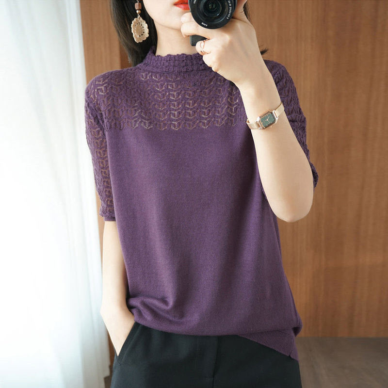 Áo Len Dệt Kim Cotton  Mỏng Thời Trang AL61 - Hàng Quảng Châu Cao Cấp