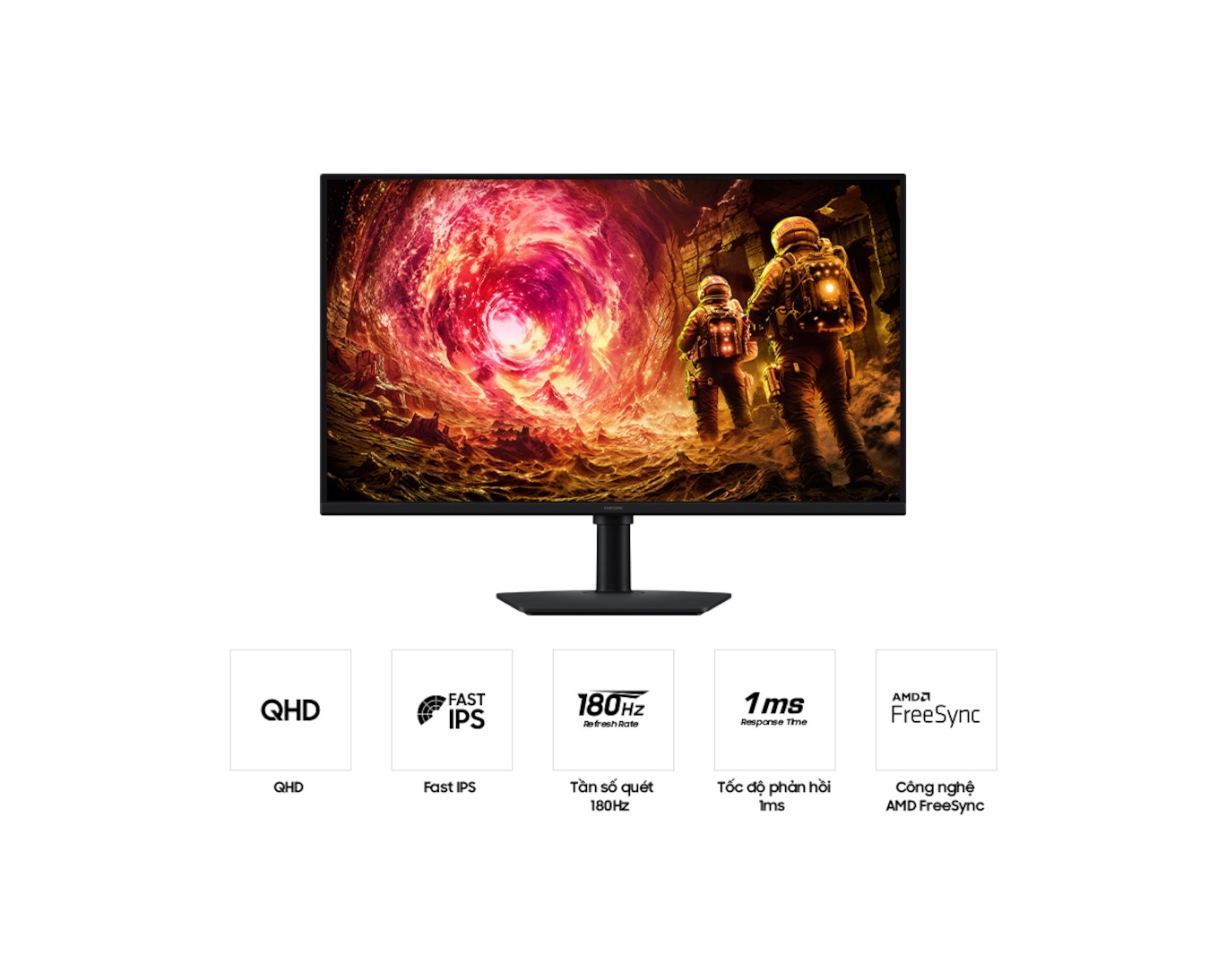 Màn Hình Gaming Odyssey G5 G50F LS27FG502EEXXV (27 Inch, QHD,180Hz, 1ms) - Hàng chính hãng