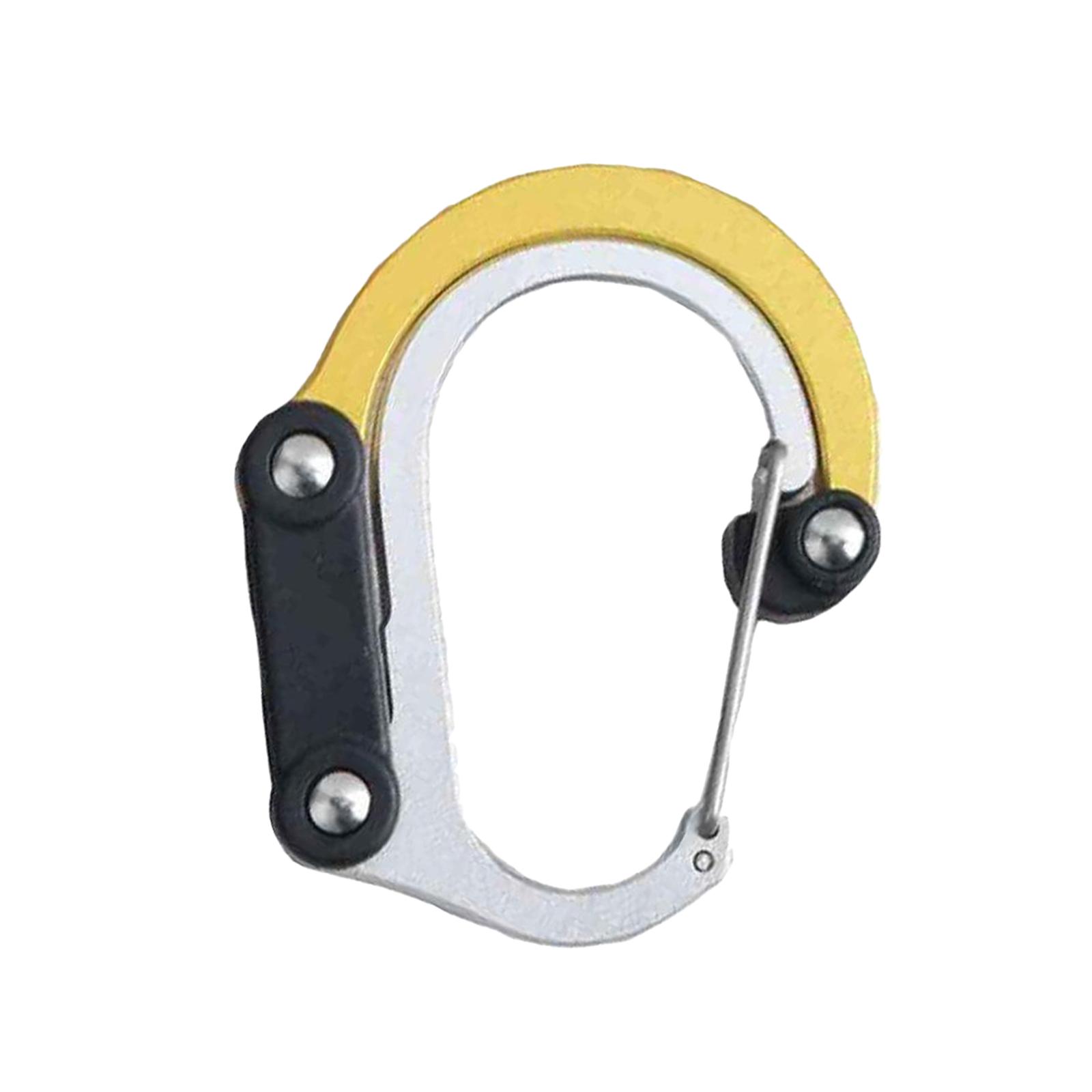Carabiner Clip and Hook for Travel Backpack Handbag Holder Hanger Black