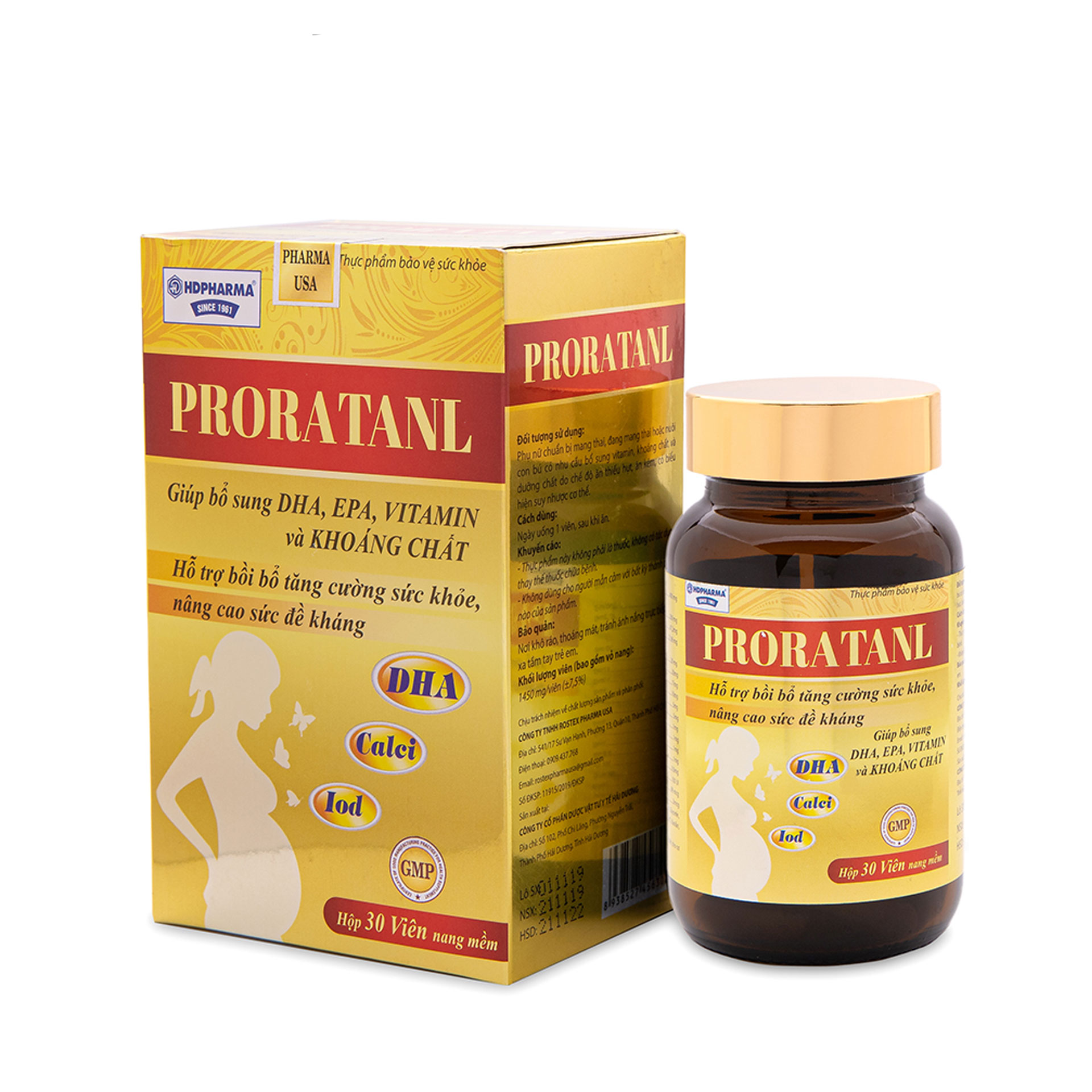 Viên uống PRONATAL bổ sung DHA , vitamin thiết yếu cho mẹ bầu, mang thai