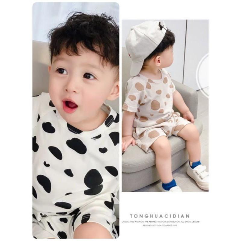 Bộ Cộc Bò Sữa Cho Bé Trai Và Bé Gái chất cotton cho bé 7-20kg