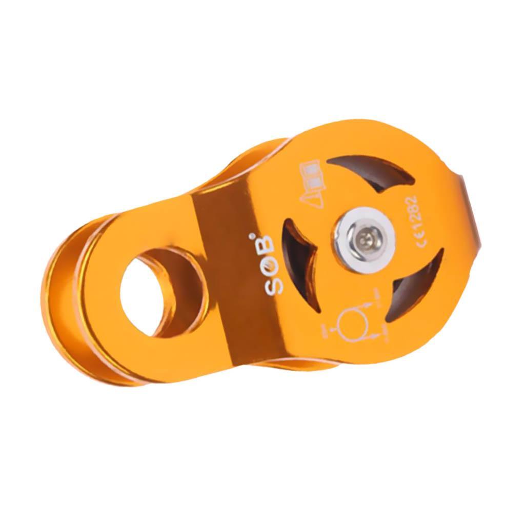 2pcs 23KN Durable Fixed Single Pulley for 8-13mm Rope Arborist Tree Rock Climbing Outdoor Rappelling