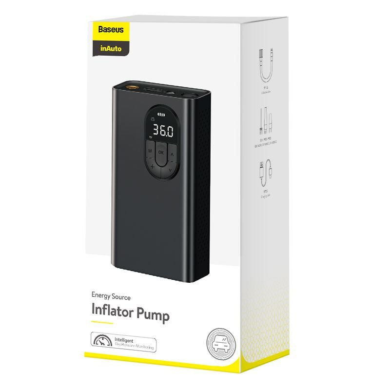 Máy bơm lốp xe Baseus Energy Source Inflator Pump- hàng chính hãng