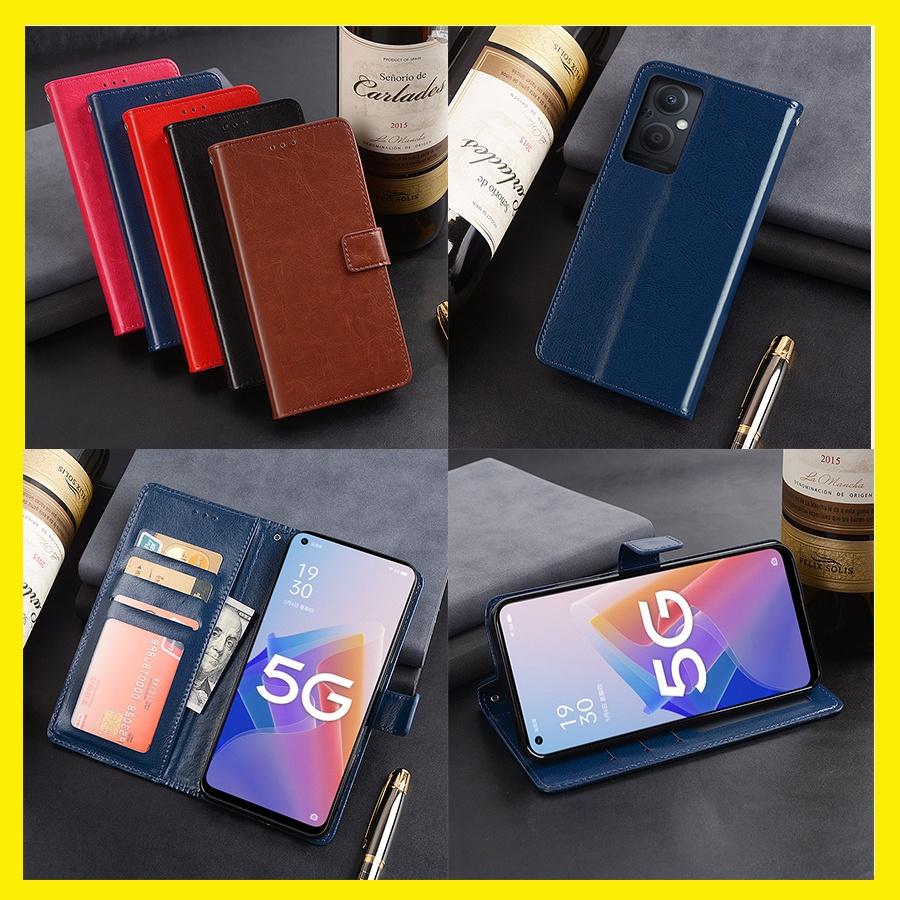 Bao Da Dạng Ví dành cho OPPO Reno7 5G, Reno7 Z 5G ,Oppo A96 5G Case Cho Oppo Có Quai Gài, Có Ngăn Chứa Thẻ, Tiền Và Dây Đeo Tay