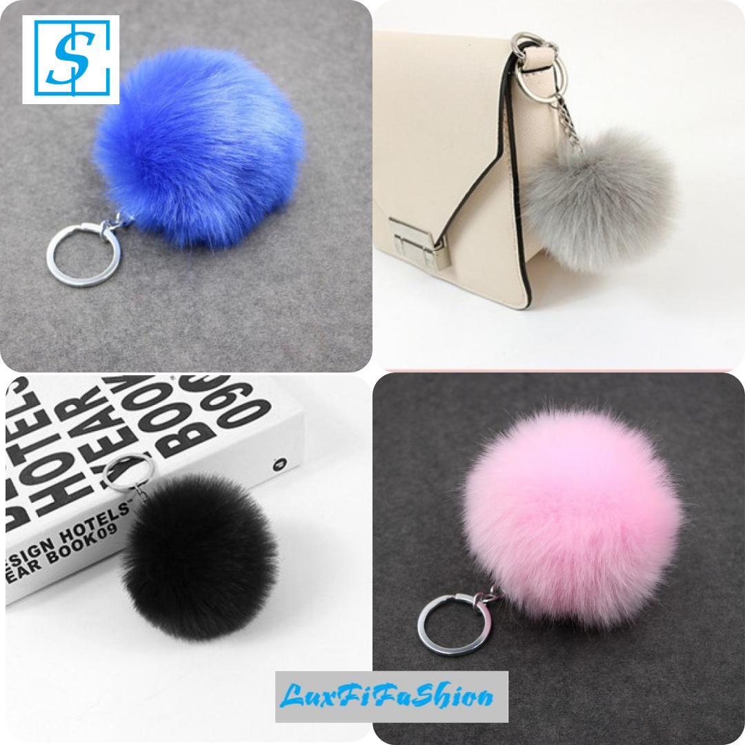 Combo 4 móc khóa cục bông