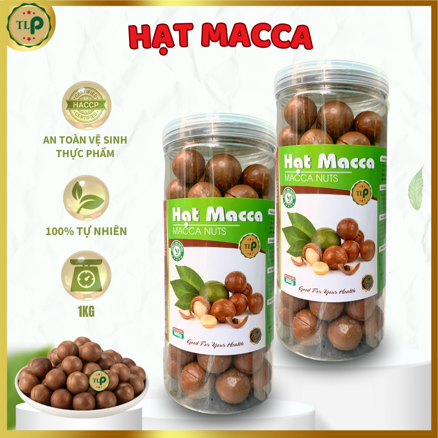 1Kg - Combo 2 Hũ Hạt Macca Cao Cấp Tân Lộc Phát
